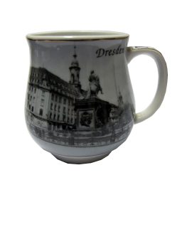 Porzellantasse Dresden Goldener Reiter