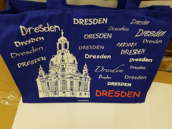 Frauenkirche Tasche blau groß