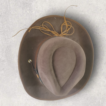 Preview: Brauner Cowboy Hut - Erwachsene mit Hutband