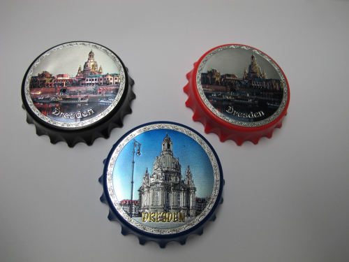 Magnet Flaschenöffner Skyline und Frauenkirche