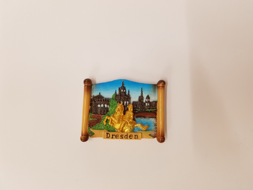 Magnetteller Motiv goldener Reiter